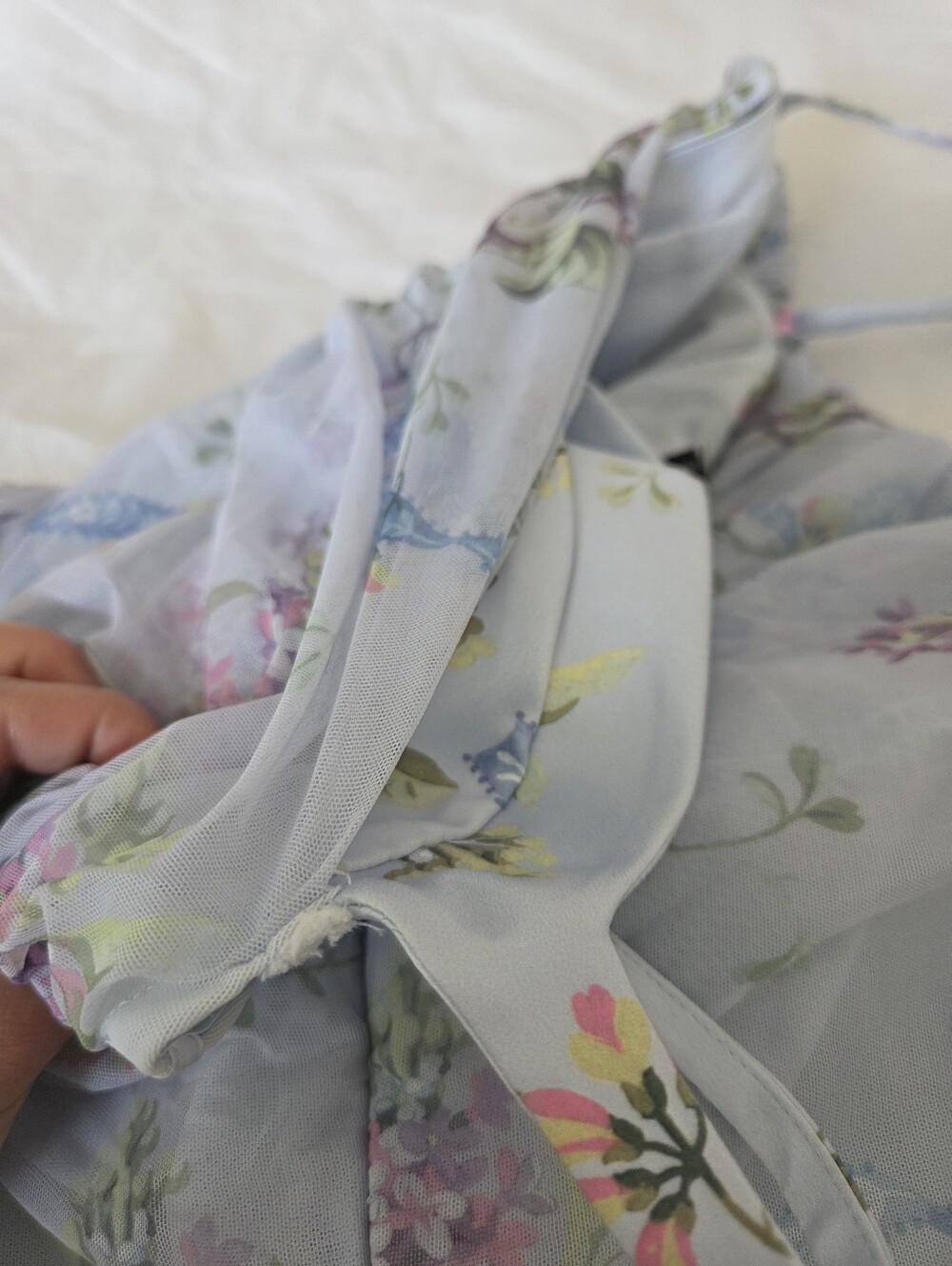 Blue Floral Print 'Lini' House of CB- XL (Plus Cup!) - Picture 10 of 16
